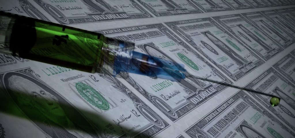 syringe money vaccine