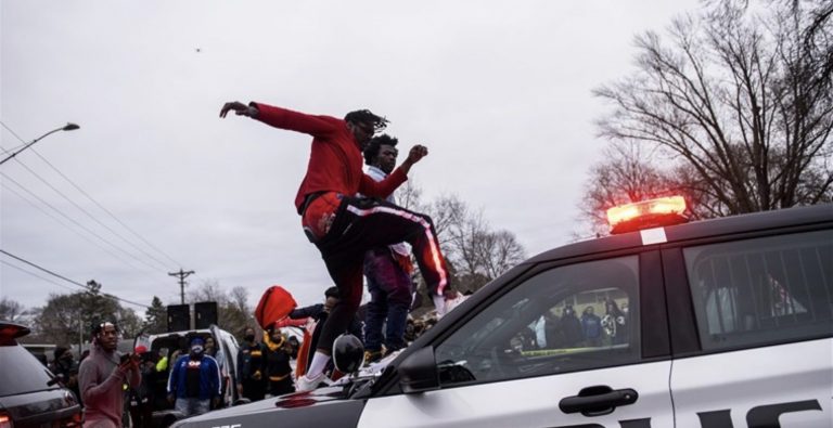 Crowd protests overnight after officer near Minneapolis shoots motorist