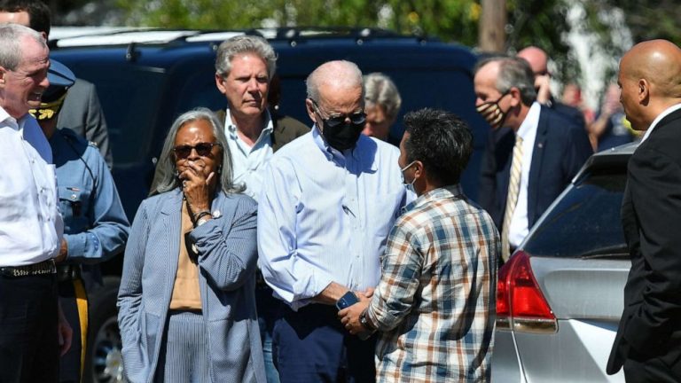 Biden calls for action on climate change while in New York, New Jersey touring damage from Ida